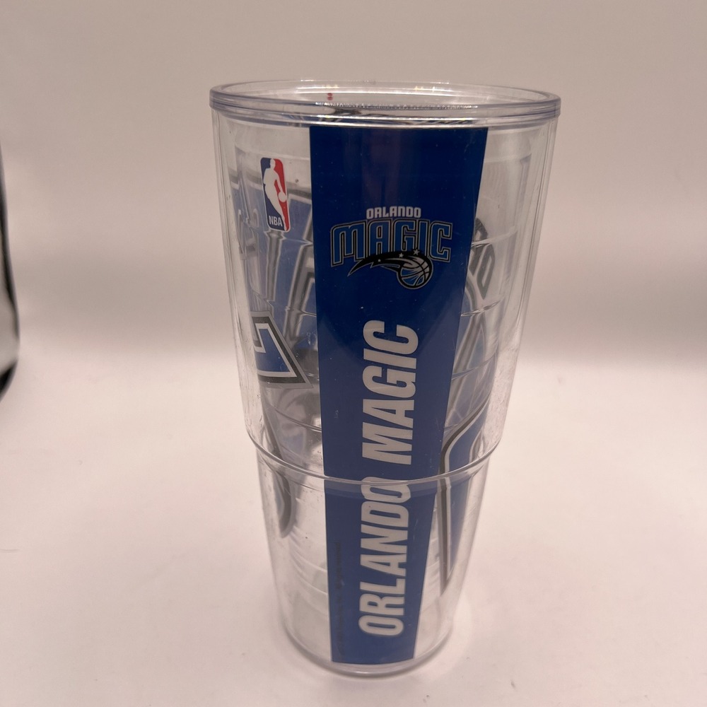 Orlando Magic Tervis Tumbler 24oz Insulated Clear Plastic Cup NBA (No Lid)